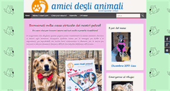 Desktop Screenshot of amicideglianimali.net
